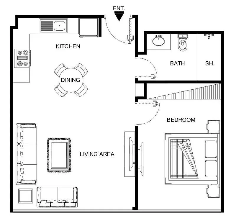 Lux The Pad Executive Suite Canal View 5 Dubai Apartment